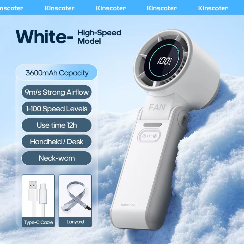 Outdoor Portable Mini Fan3600Mah 